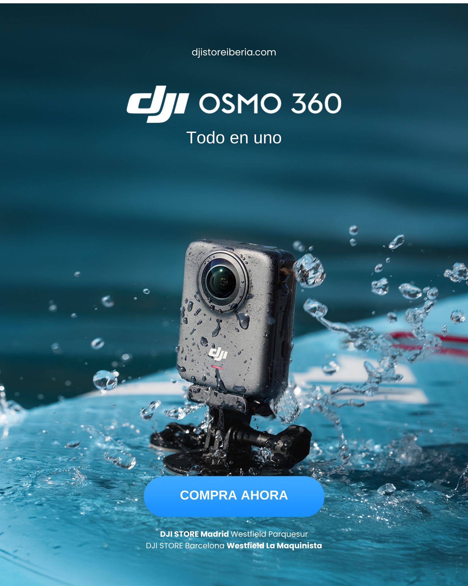 🌍📸 ¡LA NUEVA DJI 360 YA ESTÁ AQUÍ!
Prepárate para verlo TODO, desde todos los ángulos.
Con la nueva DJI 360, captura tu mundo como nunca antes:
🔄 Visión total en 360º
🎥 Vídeo ultra nítido, fluido y envolvente
🔋 Grabación continua 8k/30 fps de 100 minutos
💡 Perfecta para creadores, viajeros y aventureros
📦 ¡Disponible ya en nuestras tiendas oficiales!
📍 DJI Store Madrid – Westfield Parquesur
📍 DJI Store Barcelona – Westfield La Maquinista
🛒 O haz tu pedido en 👉 djistoreiberia.com
🚀 Dale la vuelta a tus historias. Todo tu mundo, en una sola toma.
🔖 #DJI360 #NuevaDJI #CapturaEn360 #DJIEspaña #DJIStoreIberia #ContenidoInmersivo #Cámara360 #ExploraSinLímites #DJIBarcelona #DJIMadrid