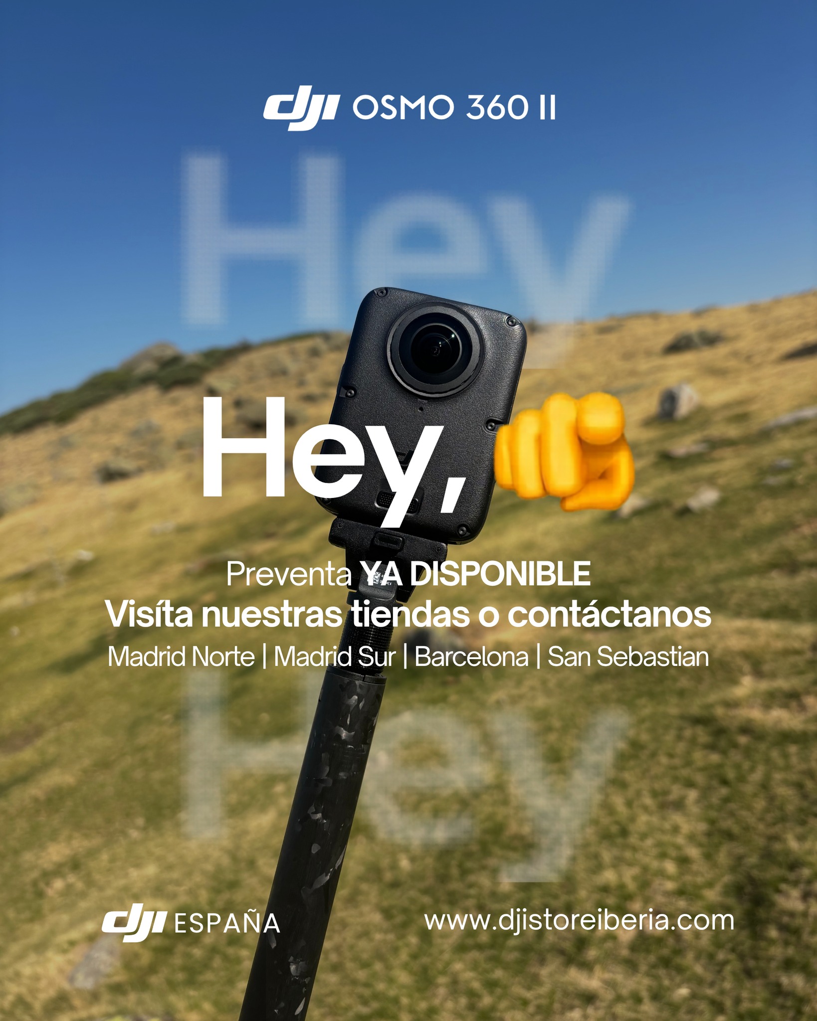 ¡Prepárate para capturar cada ángulo de tu próxima aventura! 🏔️🎥 La nueva DJI Osmo 360 II ya está oficialmente en preventa.

Asegura tu equipo antes que nadie y sé de los primeros en experimentar una grabación sin límites.

📦 Entregas programadas a partir del 15 de septiembre.

💬 Contáctanos para apartar la tuya hoy mismo o resolver cualquier duda con nuestro equipo.

Visítanos y conoce más en nuestras tiendas físicas:

📍 Madrid Norte: Centro Comercial La Vaguada
📍 Madrid Sur: Centro Comercial Westfield Parquesur
📍 Barcelona: Centro Comercial Westfield La Maquinista
📍 Donostia / San Sebastián: Centro Comercial Garbera

🌐 www.djistoreiberia.com

#DJI #Osmo360II #DJIEspaña #Camara360 #Preventa #TechNews #DJIStoreIberia #CreadoresDeContenido
