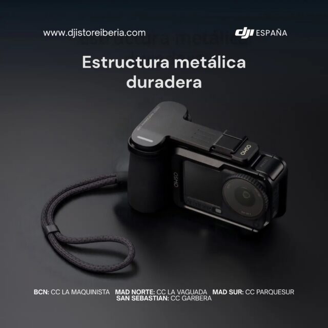 Kit de accesorios de empuñadura para fotografía callejera Osmo Action 
¡Mejora tu experiencia de grabación con el accesorio definitivo para tu cámara de acción y no dejes escapar ninguna toma! 🎬🏃‍♂️

¡Y lo mejor de todo! Este accesorio ya se encuentra disponible tanto para la DJI Osmo Action 5 Pro como para la Action 6. 

Ven a conocerlo y llévatelo hoy mismo en nuestras tiendas físicas:

📍 Madrid Norte: Centro Comercial La Vaguada 
📍 Madrid Sur: Centro Comercial Westfield Parquesur 
 📍 Barcelona: Centro Comercial Westfield La Maquinista 
 📍 Donostia / San Sebastián: Centro Comercial Garbera 

🌐 Cómpralo online de forma rápida y segura en: www.djistoreiberia.com 

 #DJI #OsmoAction5Pro #OsmoAction6 #AccesoriosCamara #Videografia #CreadoresDeContenido #Aventura #DJIStoreIberia #Filmmaking
