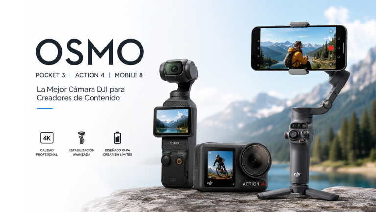 Osmo Pocket 3, Osmo Action 4 y Osmo Mobile 8